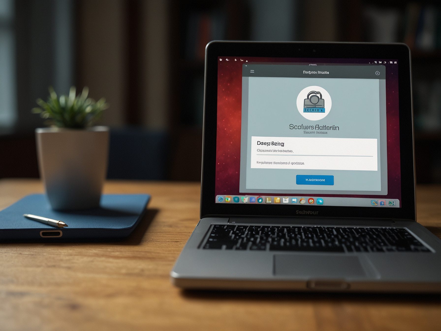 Secure login illustration